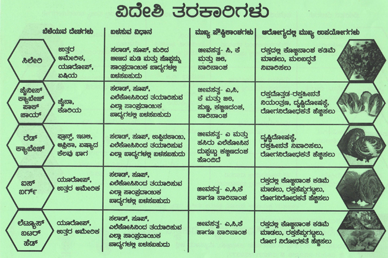 ವಿದೇಶಿ ತರಕಾರಿಗಳು-Exotic Vegetables